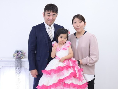 七五三写真/1才と3才の洋装兄弟写真