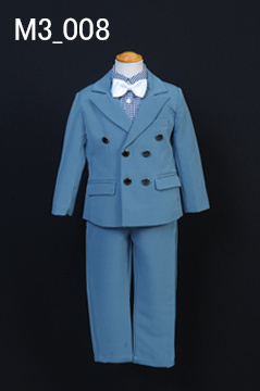 青の3歳男児スーツ