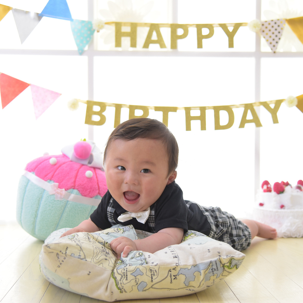 1才の誕生日写真