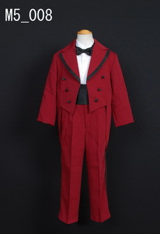 赤の5歳男児スーツ