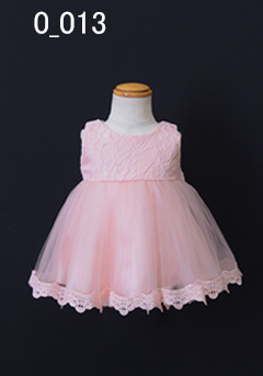 ピンクの6ヶ月女児ドレス