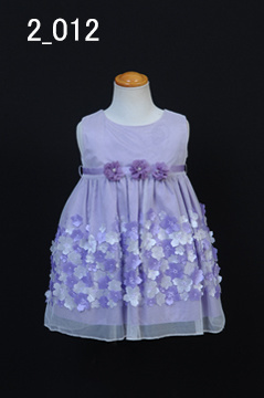 紫の2才ドレス