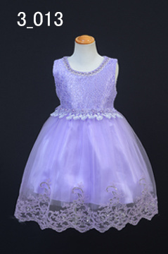 紫の3才ドレス