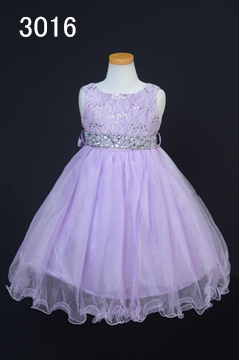 紫の3才ドレス
